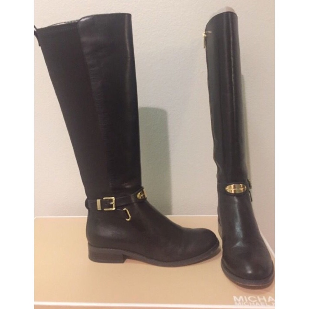 Dark Brown Michael Kors Riding Boots
